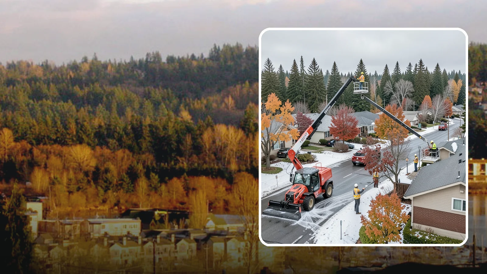 Aerial Lift Services in Kenmore, King County, WA - Certified bucket-truck and aerial lift crews for elevated work on trees, lights, and structures.