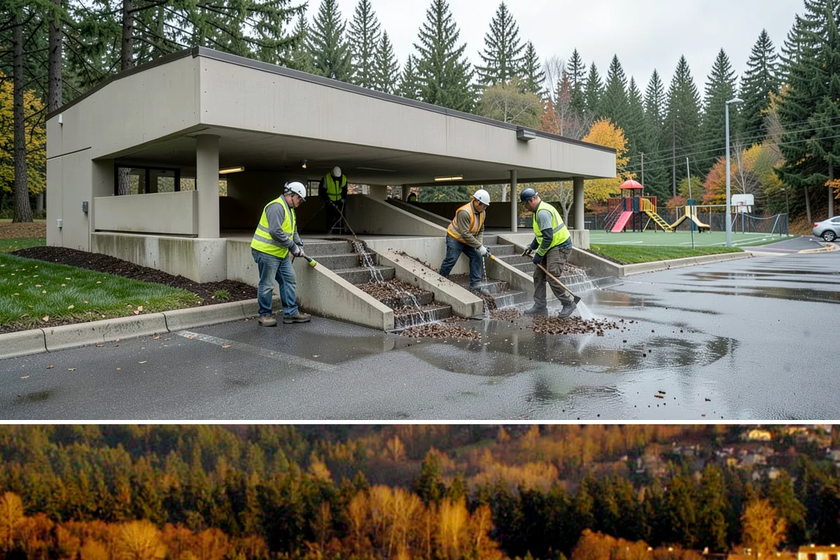 Aerial Lift Services in Kenmore, King County, WA - Elevated tree and lighting work is scheduled around wind conditions, which limit safe lift operation during storms.