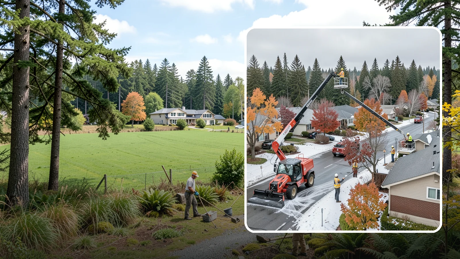 Aerial Lift Services in Lyman, Skagit County, WA - Certified bucket-truck and aerial lift crews for elevated work on trees, lights, and structures.