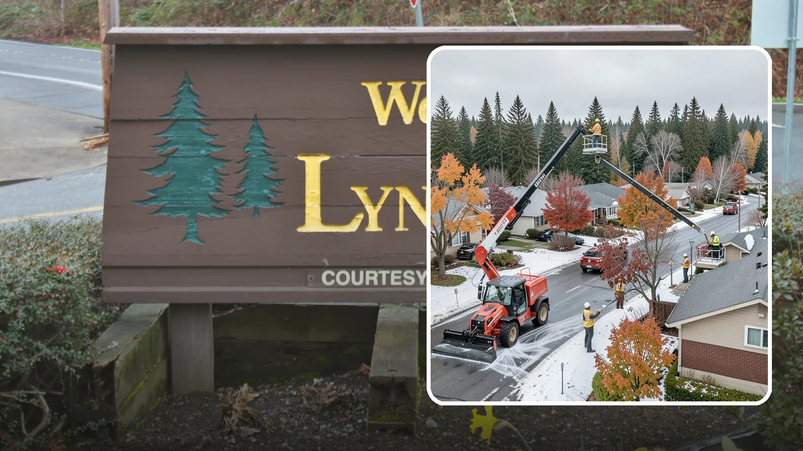 Aerial Lift Services in Lynnwood, Snohomish County, WA - Certified bucket-truck and aerial lift crews for elevated work on trees, lights, and structures.