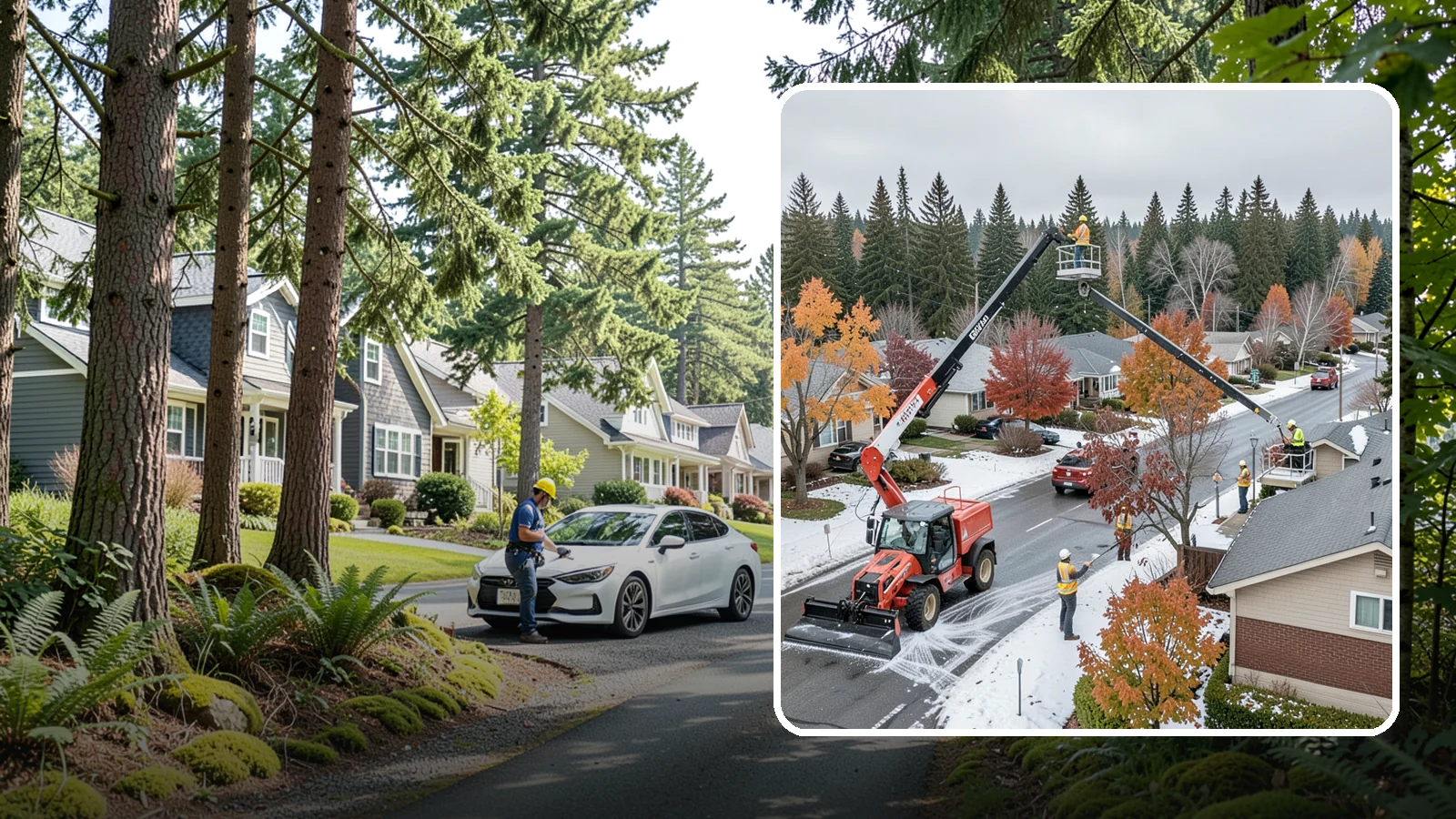 Aerial Lift Services in Normandy Park, King County, WA - Certified bucket-truck and aerial lift crews for elevated work on trees, lights, and structures.
