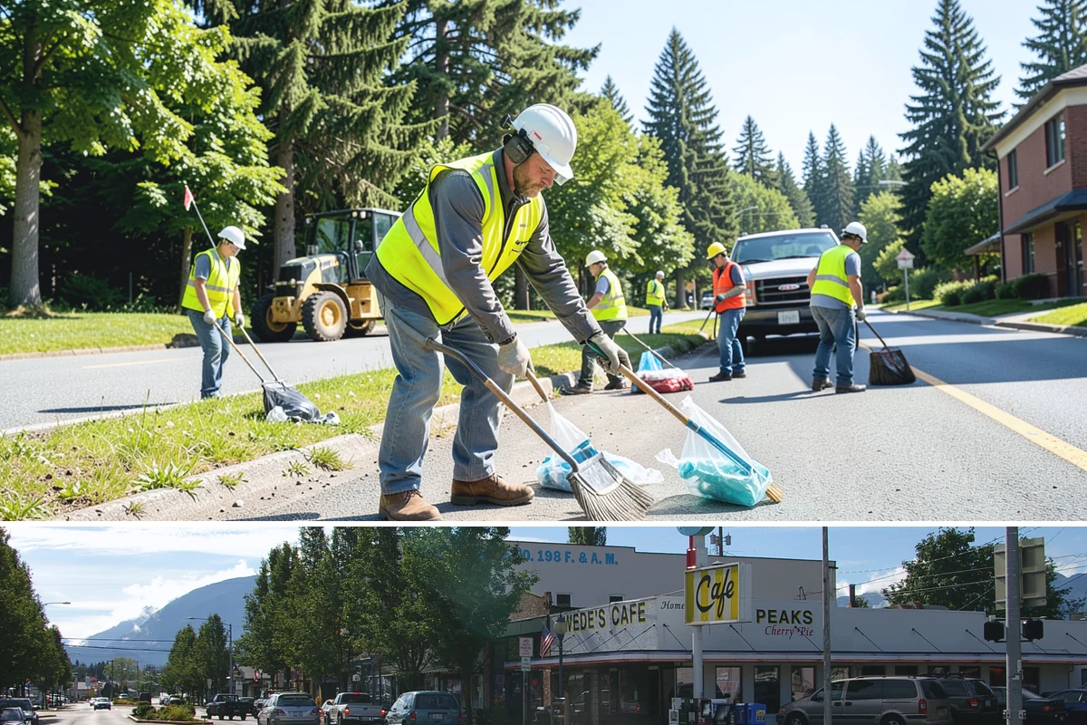 Aerial Lift Services in North Bend, King County, WA - Elevated tree and lighting work is scheduled around wind conditions, which limit safe lift operation during storms.