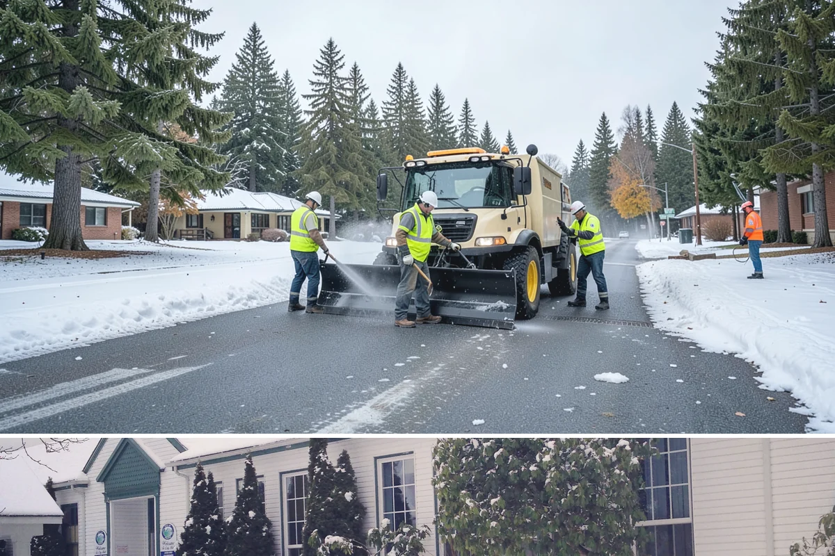 Aerial Lift Services in Pacific, King County, WA - Elevated tree and lighting work is scheduled around wind conditions, which limit safe lift operation during storms.