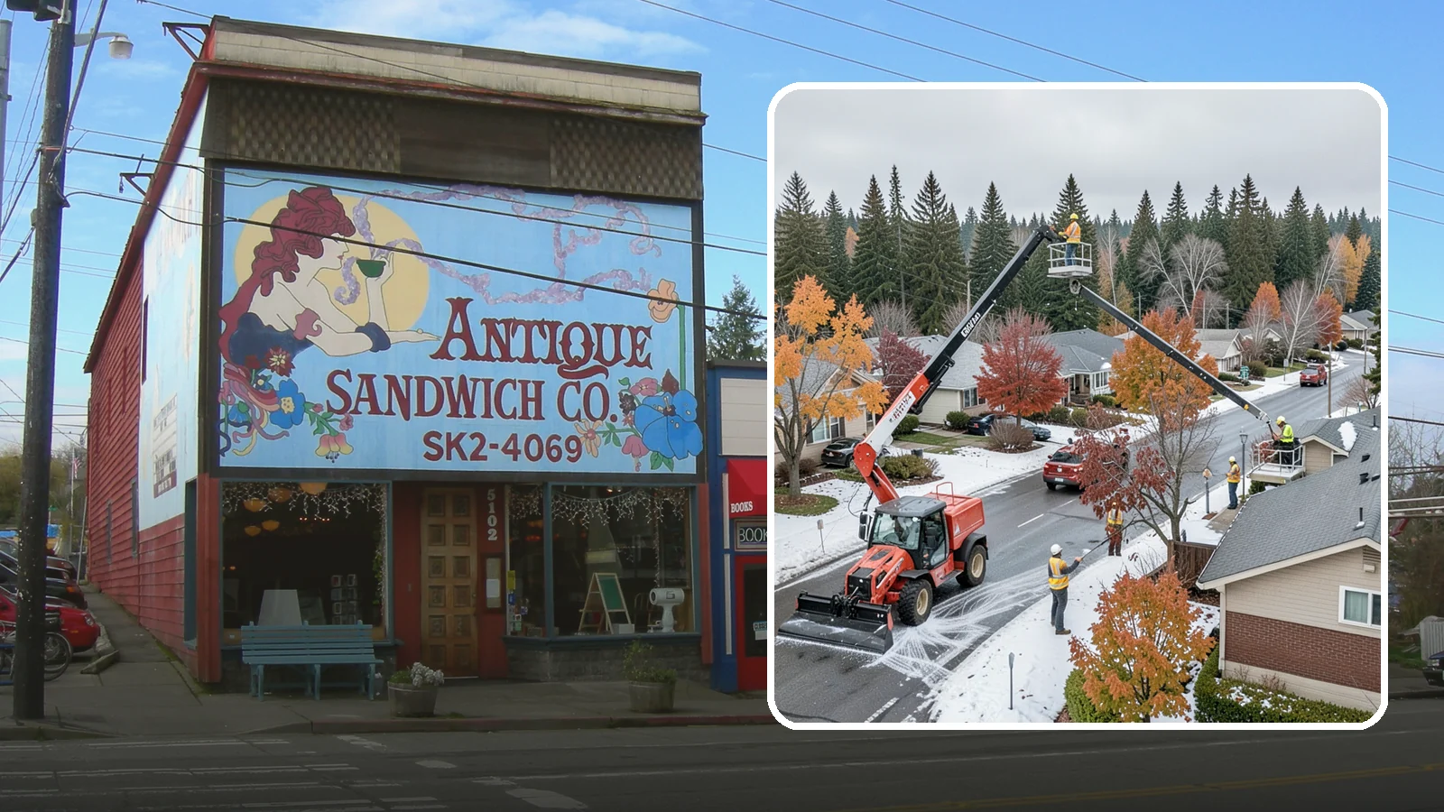 Aerial Lift Services in Ruston, Pierce County, WA - Certified bucket-truck and aerial lift crews for elevated work on trees, lights, and structures.