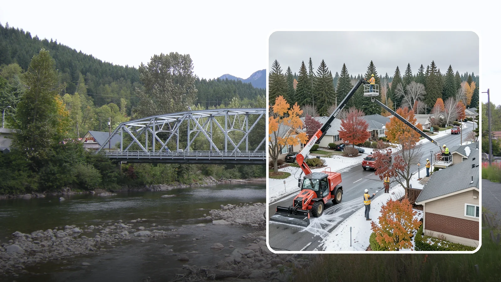 Aerial Lift Services in Skykomish, King County, WA - Certified bucket-truck and aerial lift crews for elevated work on trees, lights, and structures.