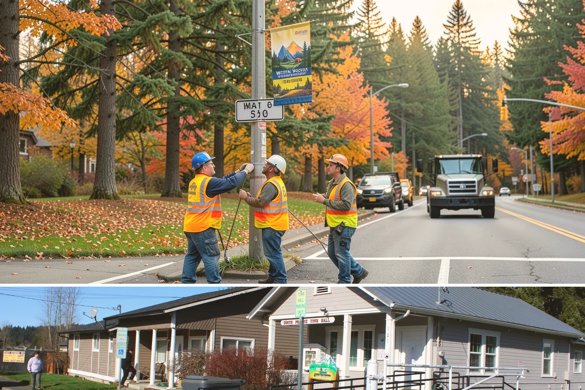 Aerial Lift Services in South Prairie, Pierce County, WA - Elevated tree and lighting work is scheduled around wind conditions, which limit safe lift operation during storms.