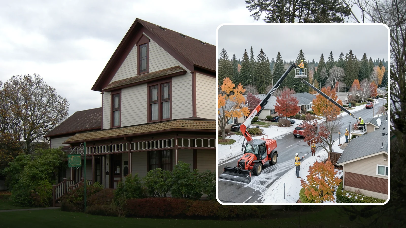 Aerial Lift Services in Sumner, Pierce County, WA - Certified bucket-truck and aerial lift crews for elevated work on trees, lights, and structures.
