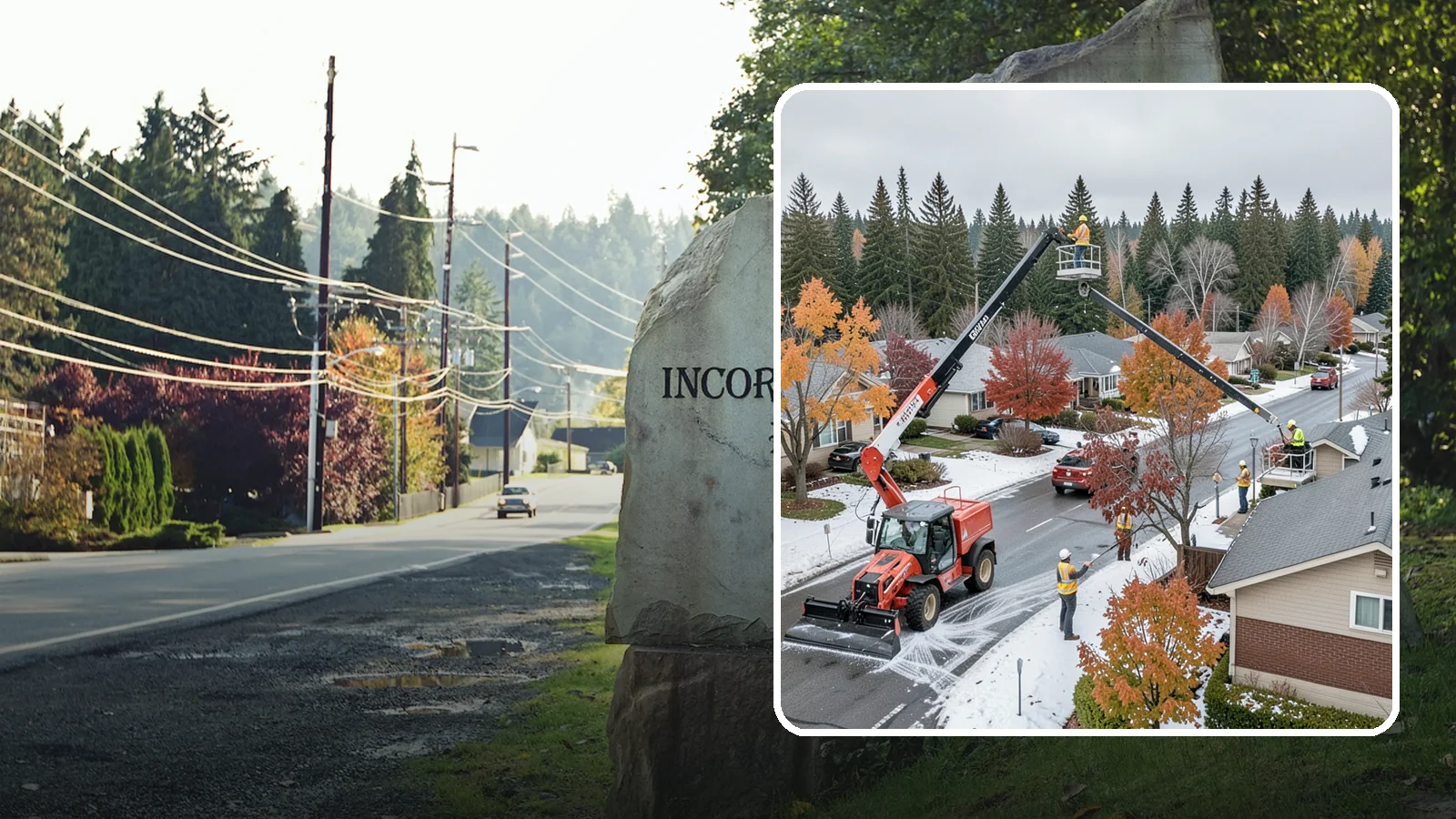 Aerial Lift Services in Wilkeson, Pierce County, WA - Certified bucket-truck and aerial lift crews for elevated work on trees, lights, and structures.