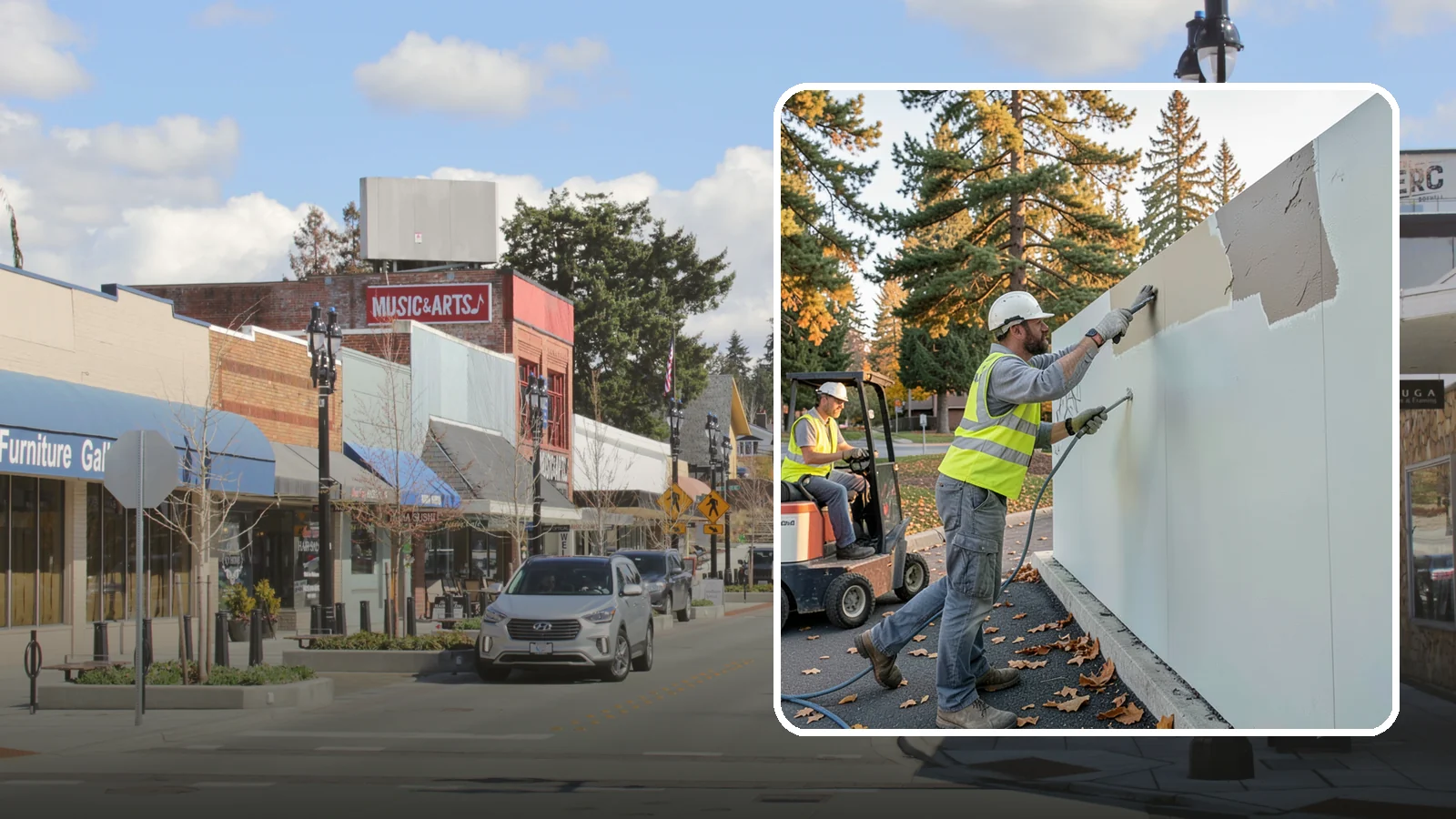 Anti-Graffiti Coating in Bothell, King County, WA - Application of protective sacrificial or permanent coatings so future tags wipe away without resurfacing.