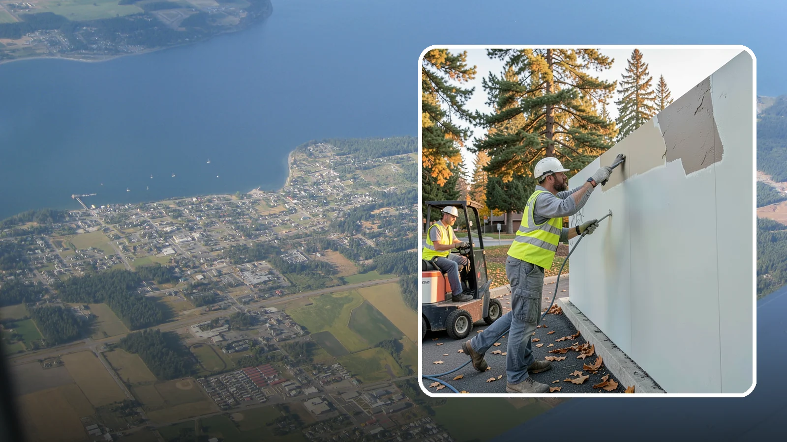 Anti-Graffiti Coating in Coupeville, Island County, WA - Application of protective sacrificial or permanent coatings so future tags wipe away without resurfacing.