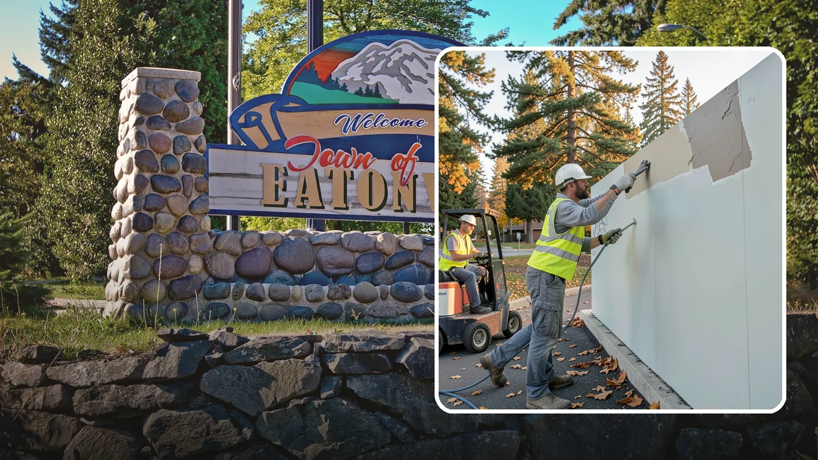 Anti-Graffiti Coating in Eatonville, Pierce County, WA - Application of protective sacrificial or permanent coatings so future tags wipe away without resurfacing.