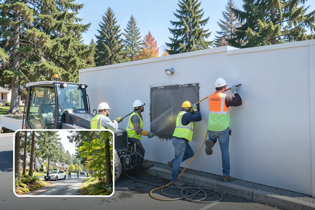 Anti-Graffiti Coating in Normandy Park, King County, WA - Dramatically faster future removals with no repainting