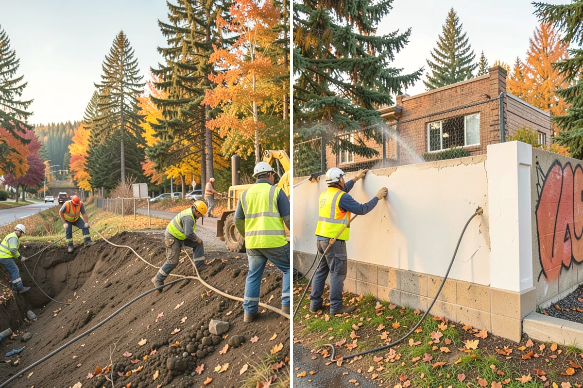Anti-Graffiti Coating in Ruston, Pierce County, WA - Survey targeted surfaces and test substrate moisture and porosity