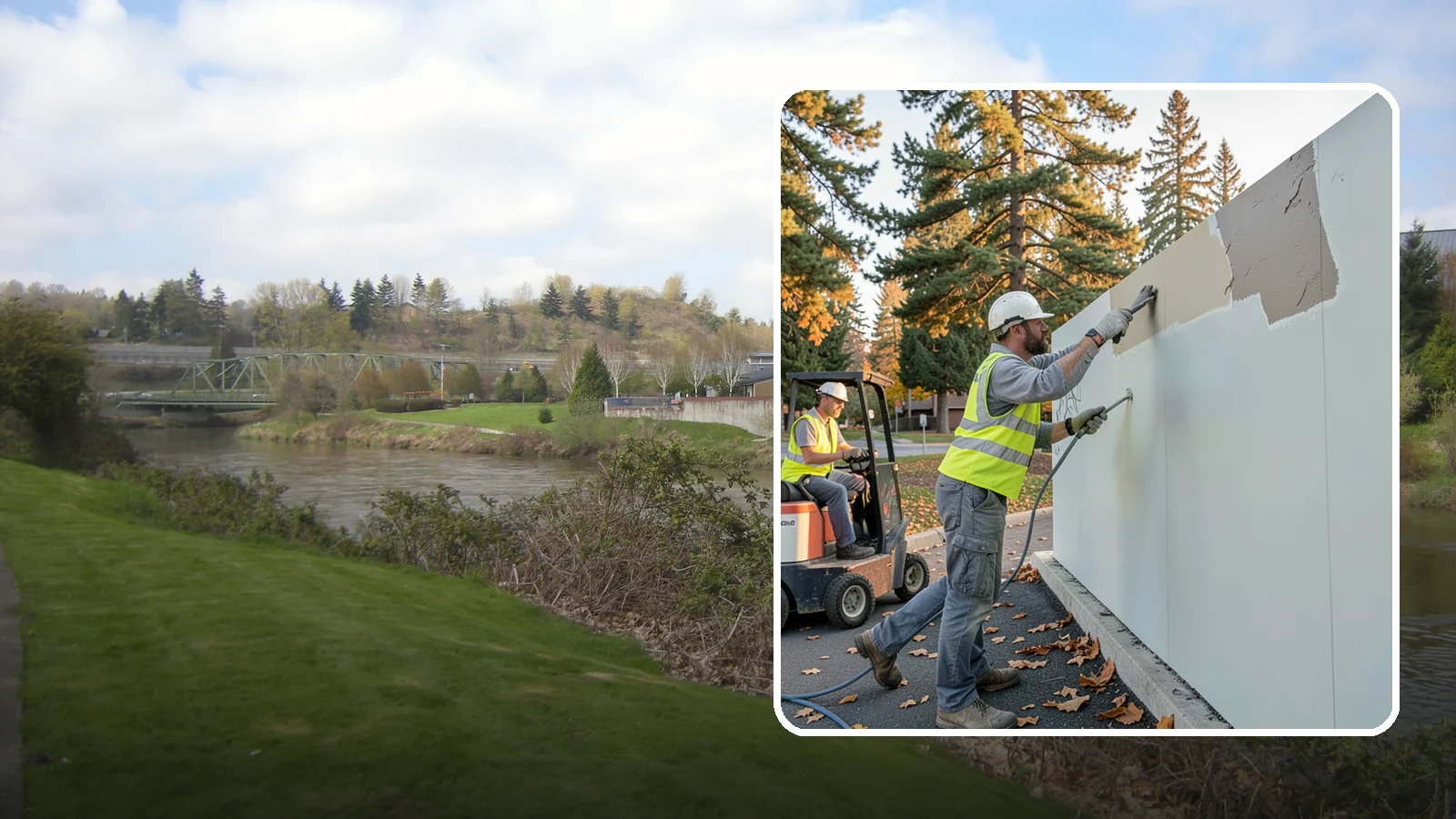 Anti-Graffiti Coating in Tukwila, King County, WA - Application of protective sacrificial or permanent coatings so future tags wipe away without resurfacing.