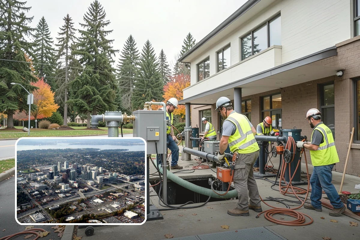 Anti-Icing Brine Application in Bellevue, King County, WA - Prevents ice from bonding to pavement