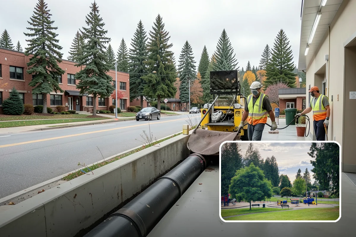 Anti-Icing Brine Application in Bonney Lake, Pierce County, WA - Prevents ice from bonding to pavement