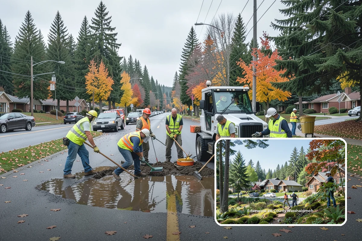 Anti-Icing Brine Application in Edgewood, Pierce County, WA - Prevents ice from bonding to pavement
