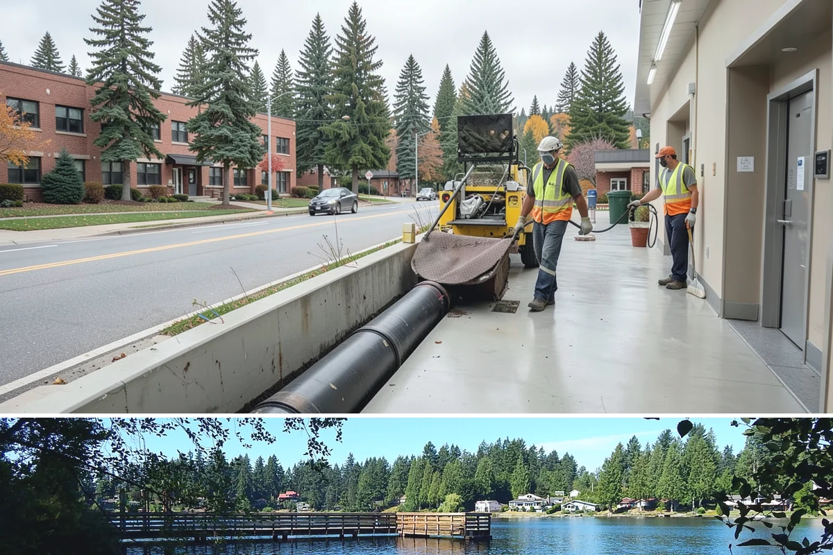 Anti-Icing Brine Application in Federal Way, King County, WA - Applied ahead of forecasted freeze/snow events through the winter season.