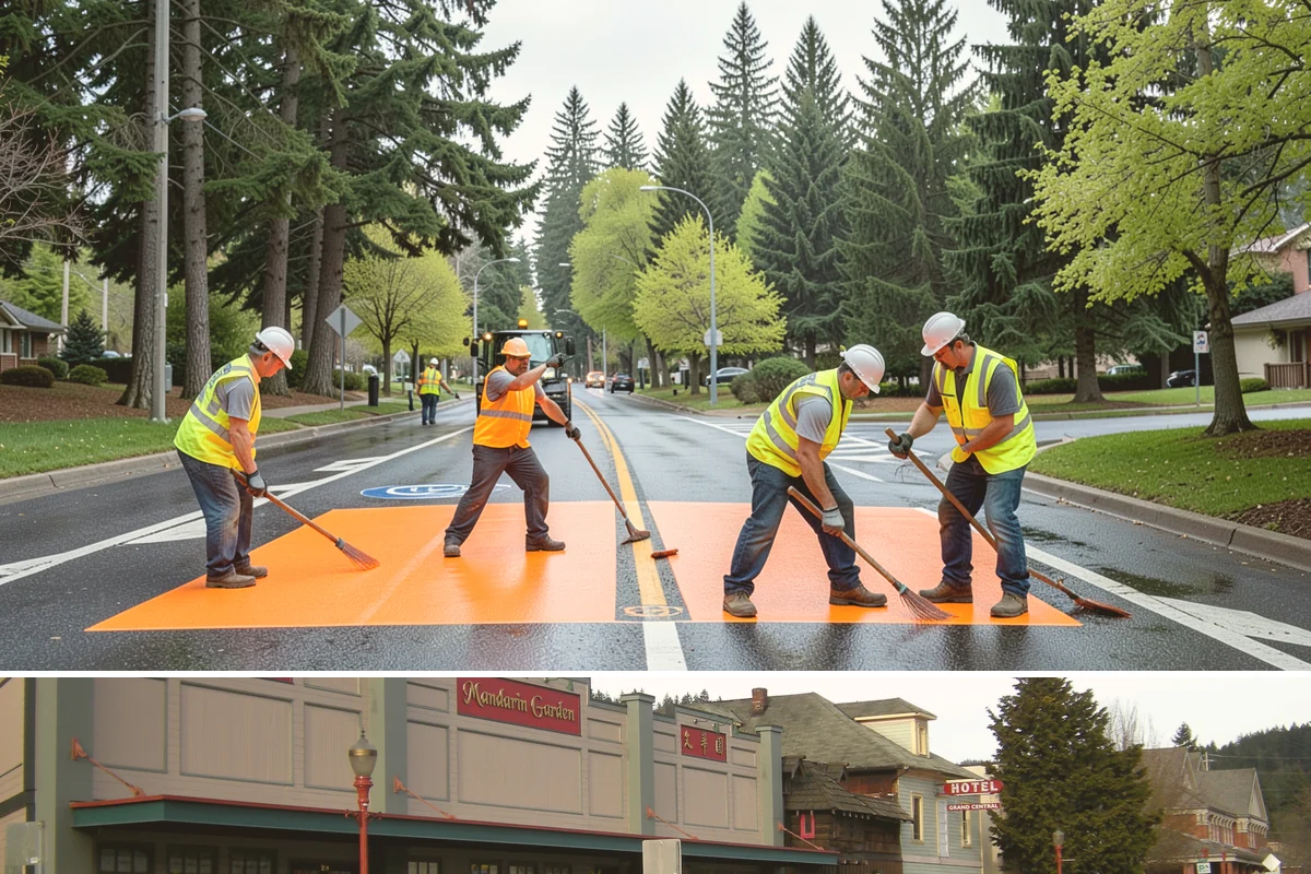 Anti-Icing Brine Application in Issaquah, King County, WA - Applied ahead of forecasted freeze/snow events through the winter season.