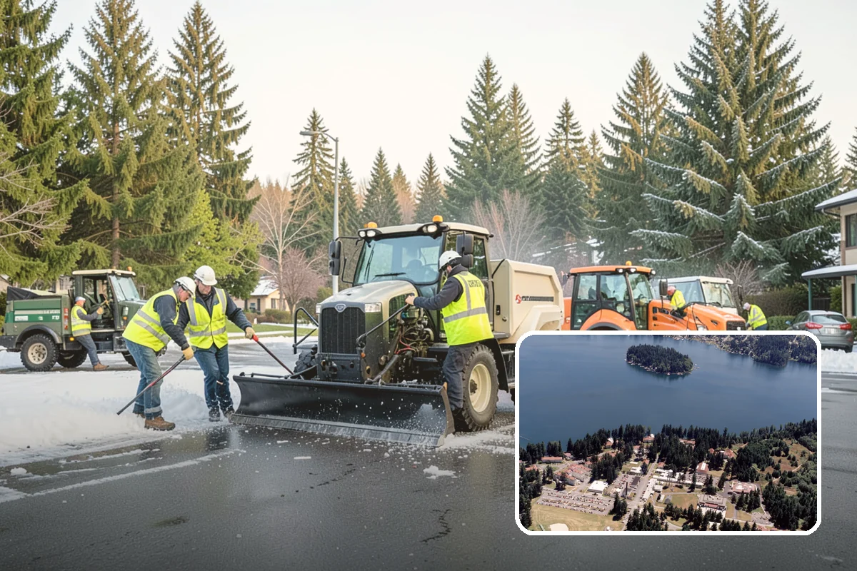Anti-Icing Brine Application in Lakewood, Pierce County, WA - Prevents ice from bonding to pavement