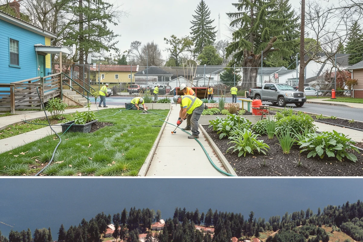 Anti-Icing Brine Application in Lakewood, Pierce County, WA - Applied ahead of forecasted freeze/snow events through the winter season.