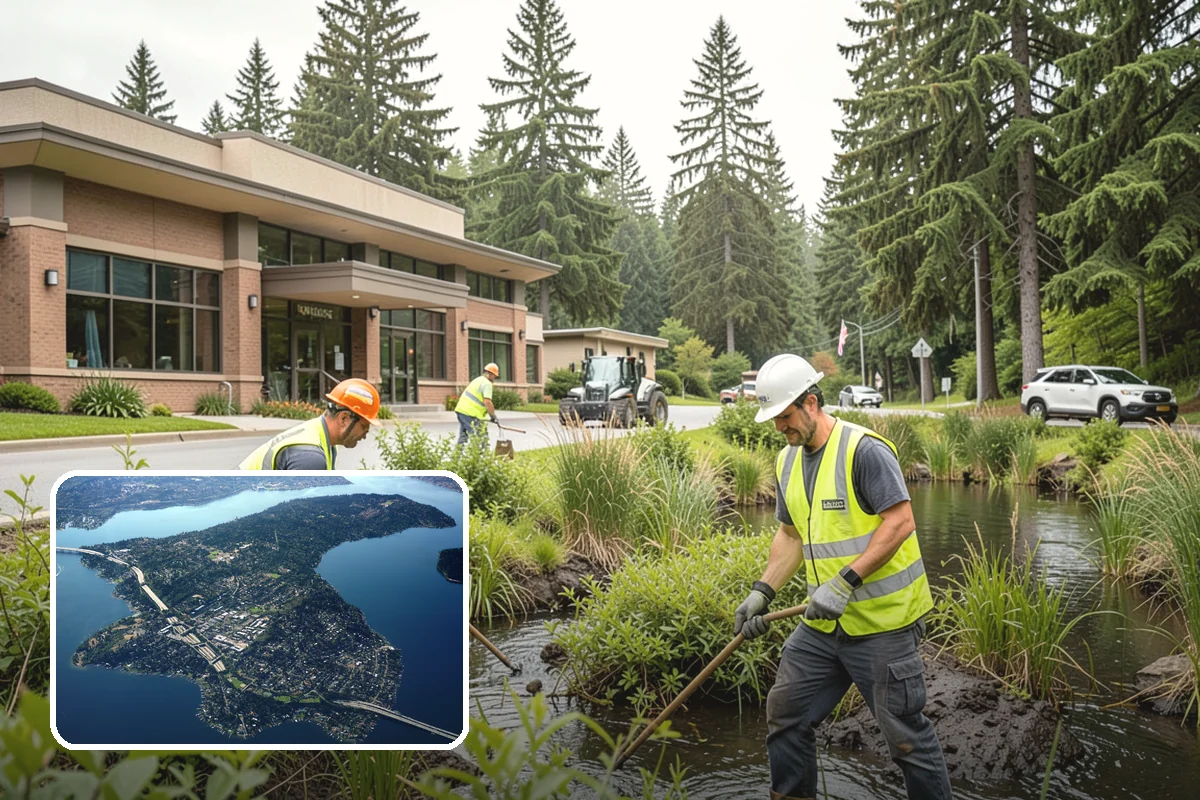 Anti-Icing Brine Application in Mercer Island, King County, WA - Prevents ice from bonding to pavement