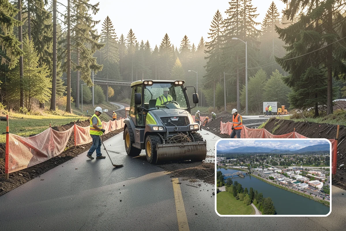 Anti-Icing Brine Application in Mount Vernon, Skagit County, WA - Prevents ice from bonding to pavement