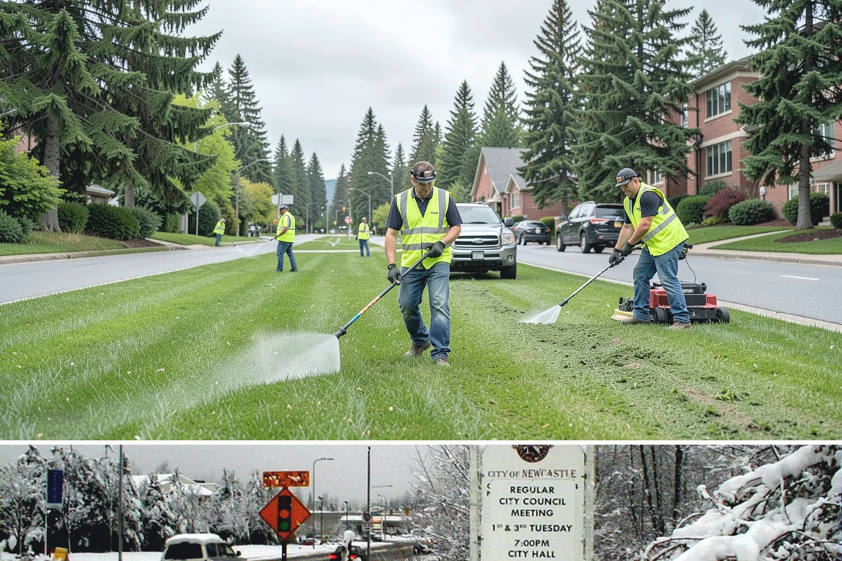Anti-Icing Brine Application in Newcastle, King County, WA - Applied ahead of forecasted freeze/snow events through the winter season.