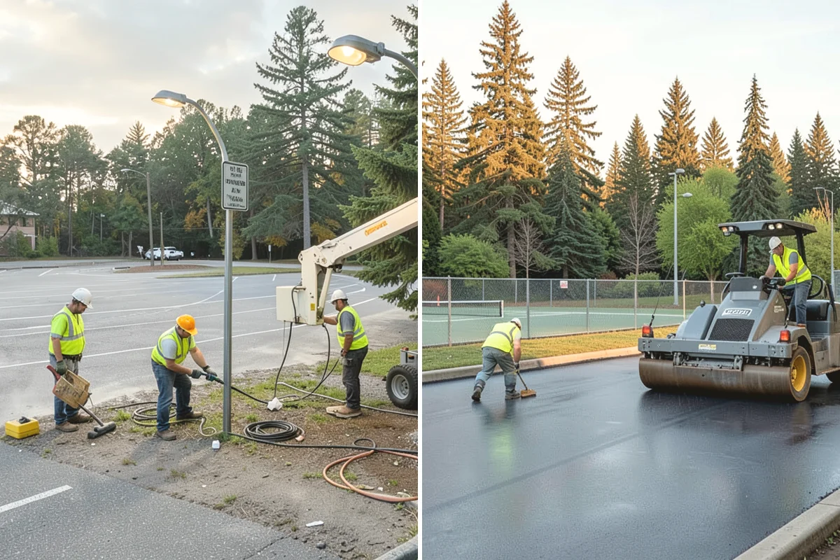 Anti-Icing Brine Application in Oak Harbor, Island County, WA - Monitor the forecast and pavement temperatures