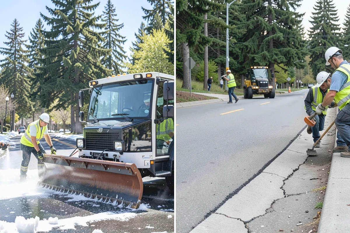 Anti-Icing Brine Application in Skykomish, King County, WA - Monitor the forecast and pavement temperatures