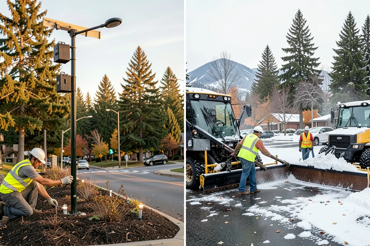 Anti-Icing Brine Application in Snoqualmie, King County, WA - Monitor the forecast and pavement temperatures