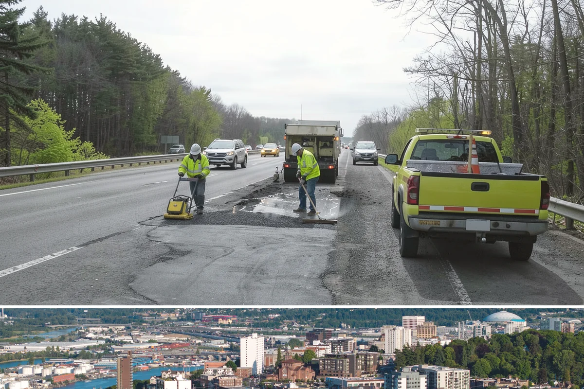 Anti-Icing Brine Application in Tacoma, Pierce County, WA - Applied ahead of forecasted freeze/snow events through the winter season.