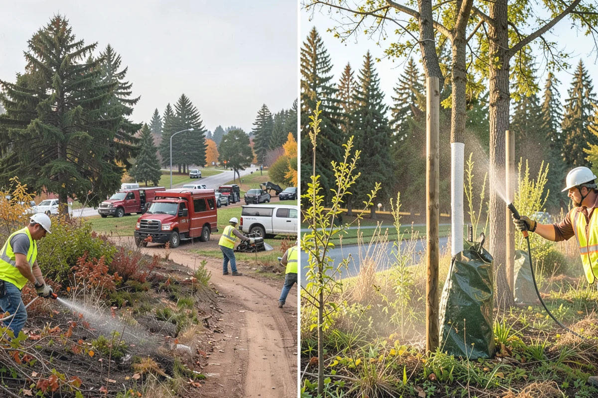 Anti-Icing Brine Application in Wilkeson, Pierce County, WA - Monitor the forecast and pavement temperatures