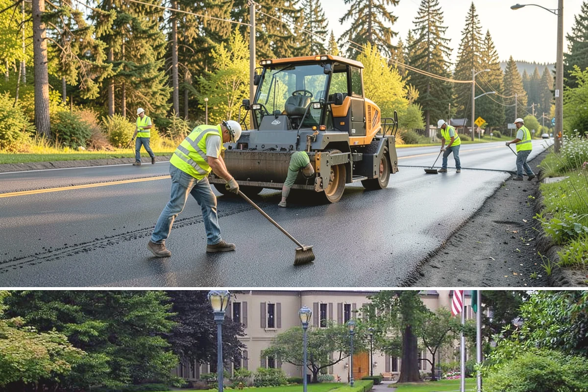 Anti-Icing Brine Application in Woodinville, King County, WA - Applied ahead of forecasted freeze/snow events through the winter season.