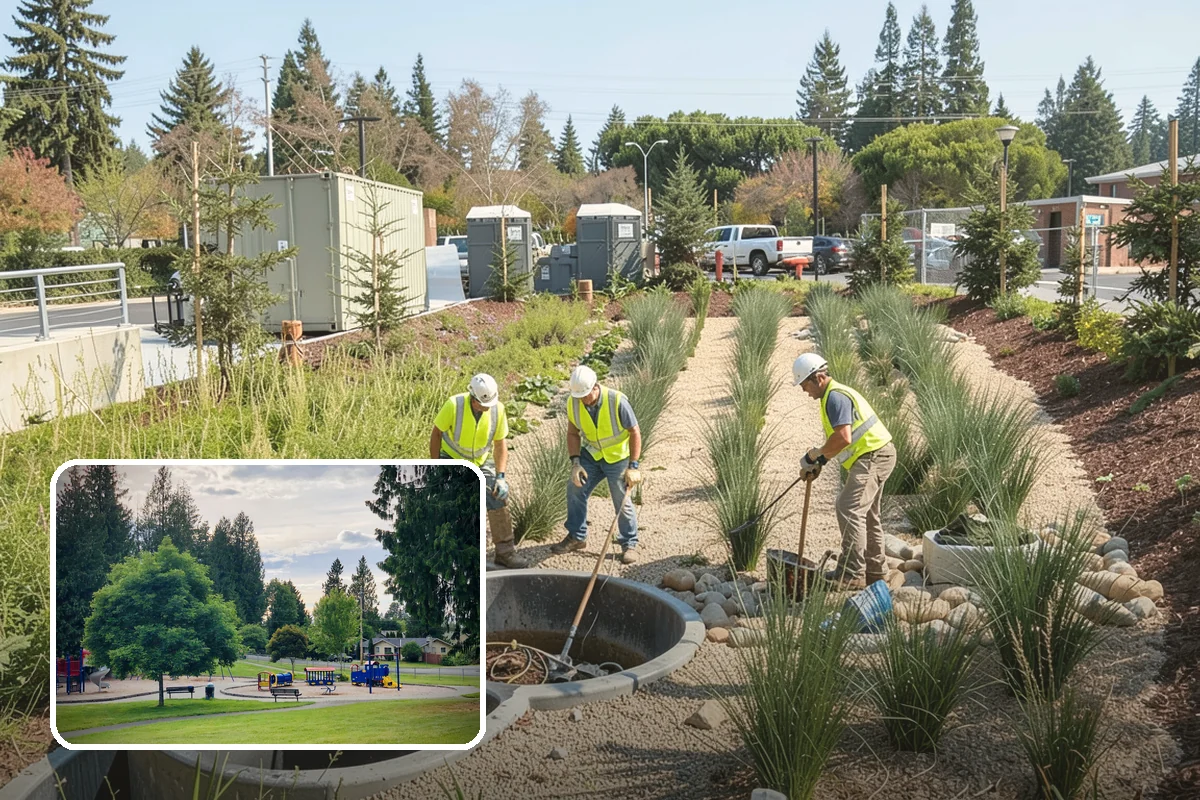 Aquatic Weed Control in Bonney Lake, Pierce County, WA - Removes invasive aquatic plants that impair stormwater and recreation facilities