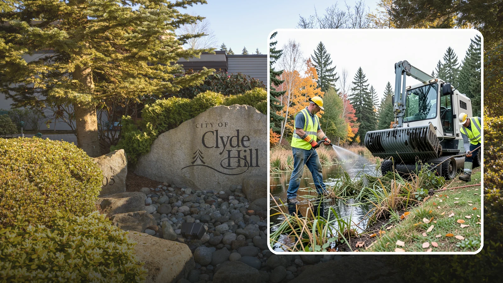 Aquatic Weed Control in Clyde Hill, King County, WA - Permit-compliant control of invasive aquatic vegetation in municipal ponds, stormwater facilities, and shorelines.
