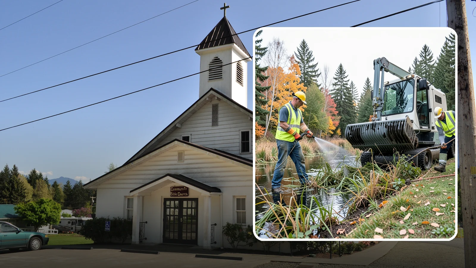 Aquatic Weed Control in Concrete, Skagit County, WA - Permit-compliant control of invasive aquatic vegetation in municipal ponds, stormwater facilities, and shorelines.