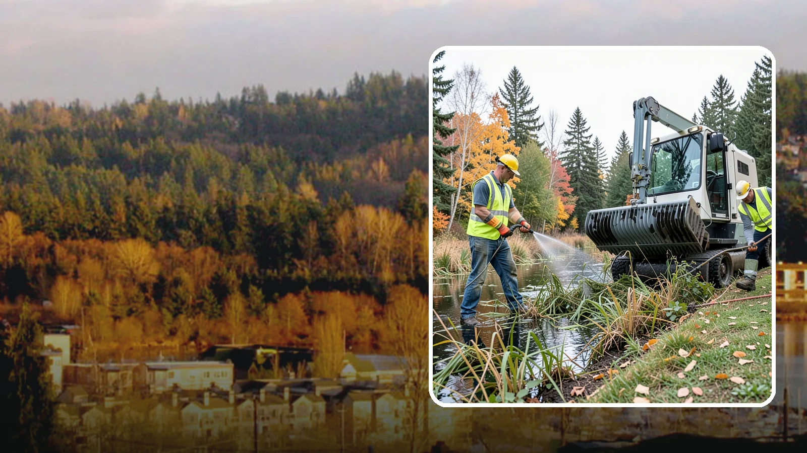 Aquatic Weed Control in Kenmore, King County, WA - Permit-compliant control of invasive aquatic vegetation in municipal ponds, stormwater facilities, and shorelines.