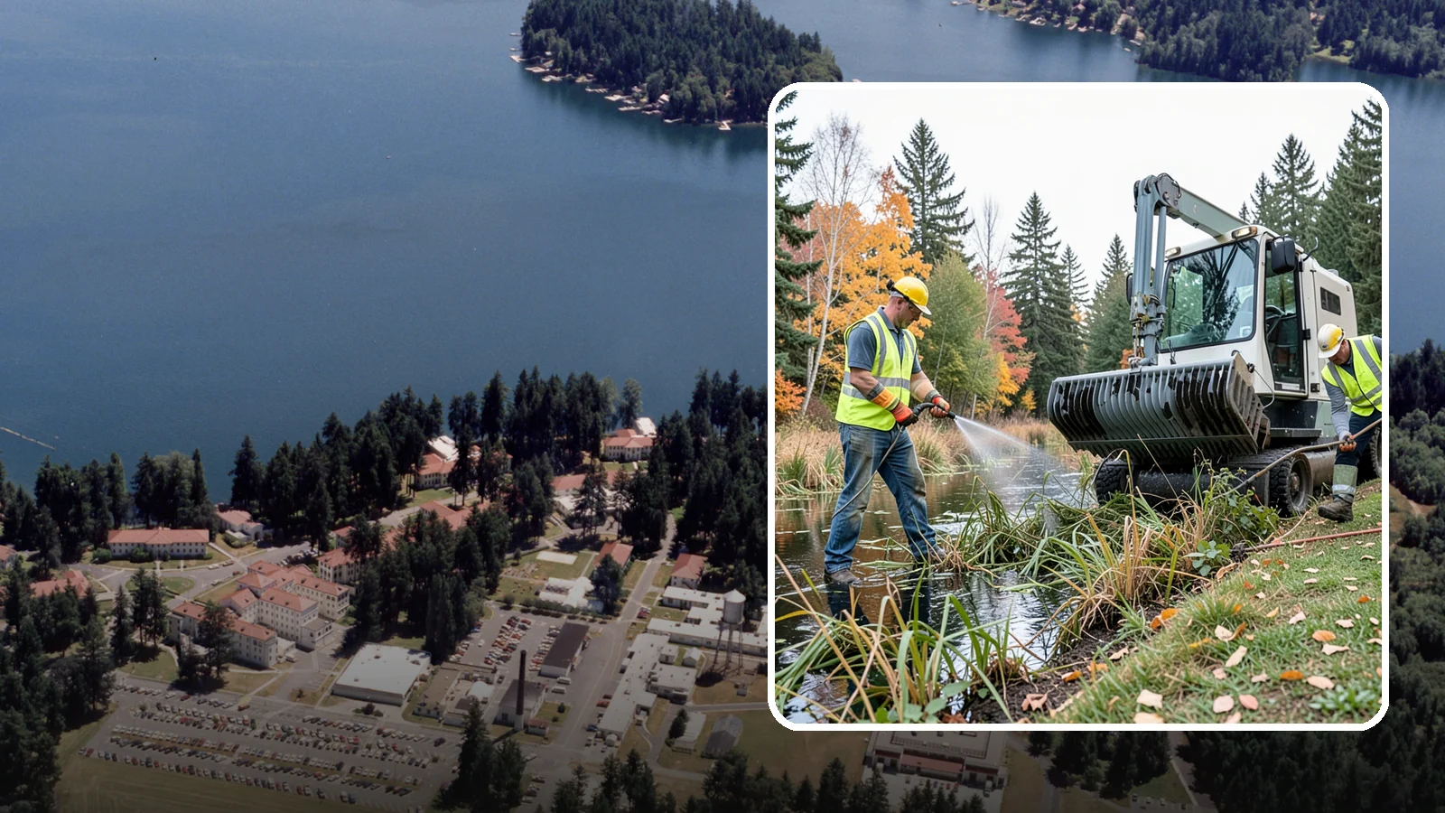 Aquatic Weed Control in Lakewood, Pierce County, WA - Permit-compliant control of invasive aquatic vegetation in municipal ponds, stormwater facilities, and shorelines.