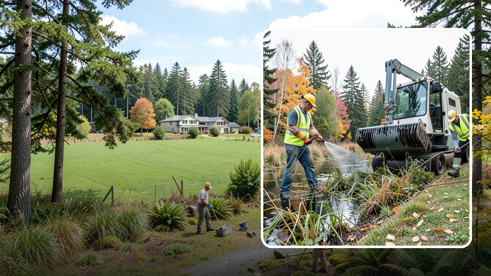 Aquatic Weed Control in Lyman, Skagit County, WA - Permit-compliant control of invasive aquatic vegetation in municipal ponds, stormwater facilities, and shorelines.