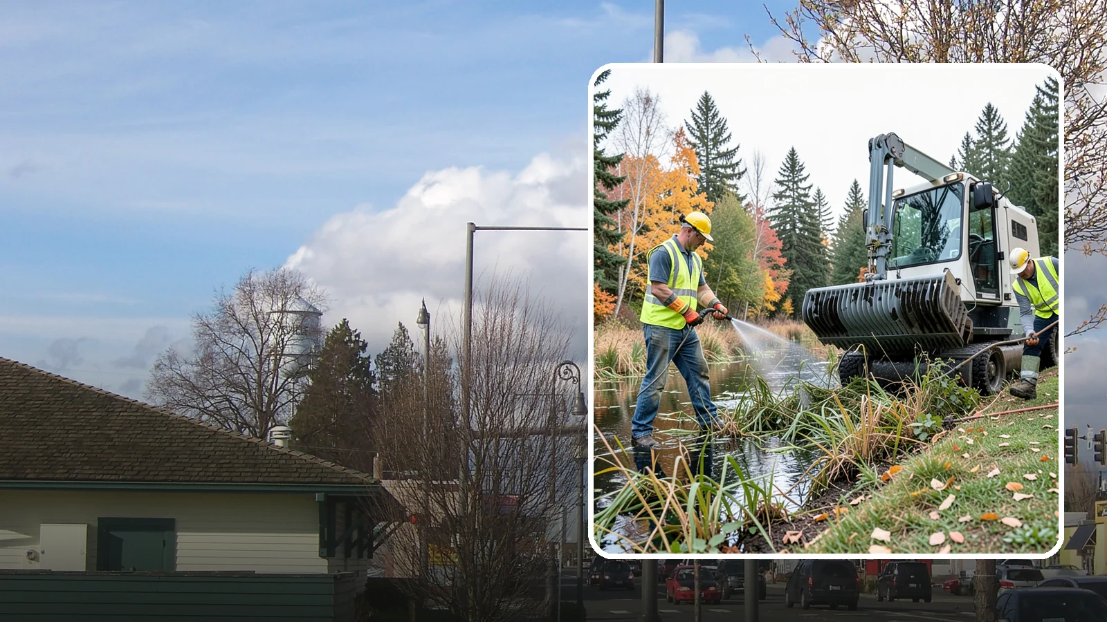 Aquatic Weed Control in Marysville, Snohomish County, WA - Permit-compliant control of invasive aquatic vegetation in municipal ponds, stormwater facilities, and shorelines.