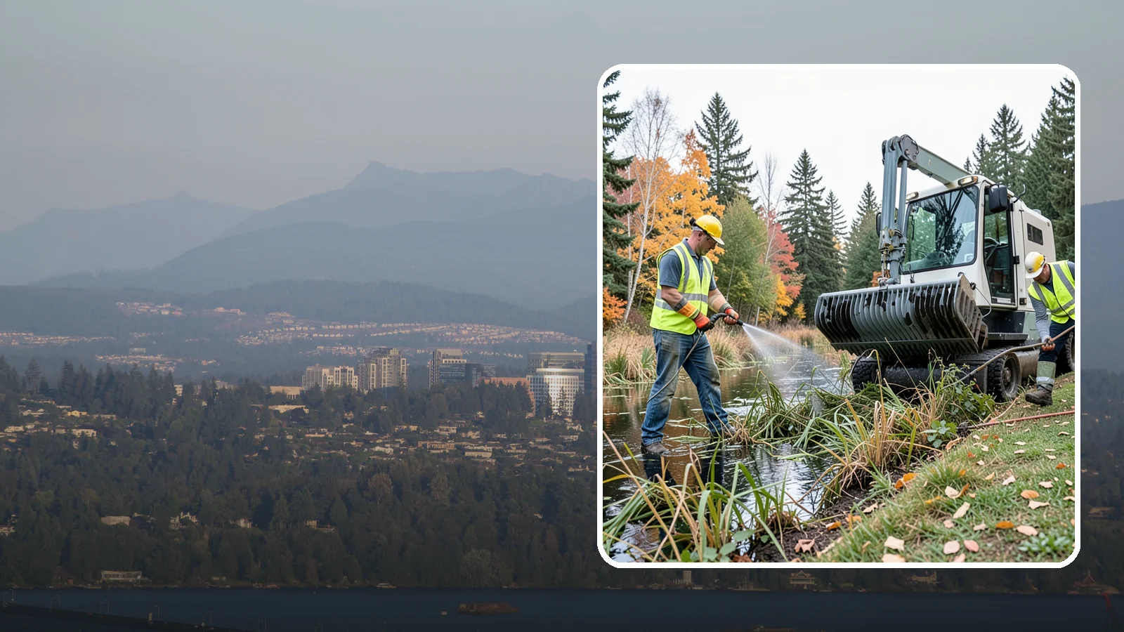 Aquatic Weed Control in Medina, King County, WA - Permit-compliant control of invasive aquatic vegetation in municipal ponds, stormwater facilities, and shorelines.