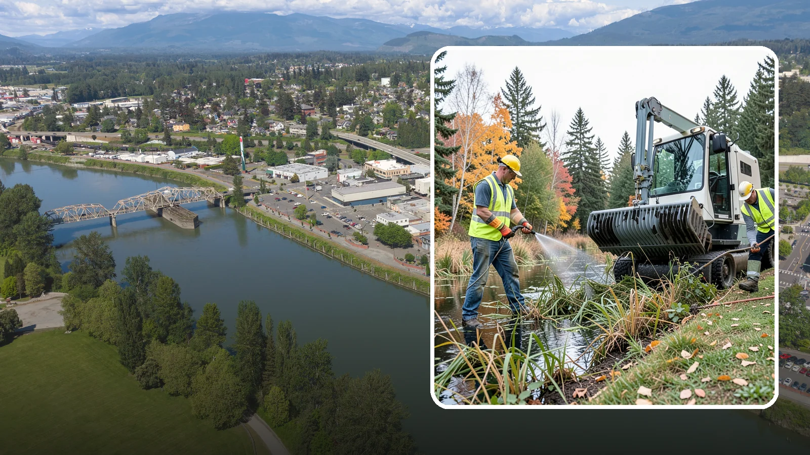 Aquatic Weed Control in Mount Vernon, Skagit County, WA - Permit-compliant control of invasive aquatic vegetation in municipal ponds, stormwater facilities, and shorelines.