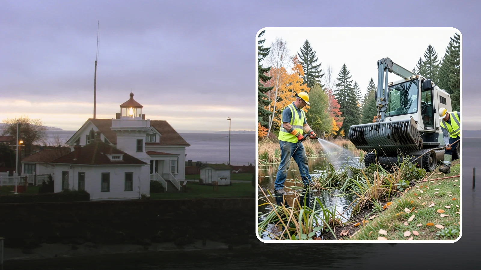 Aquatic Weed Control in Mukilteo, Snohomish County, WA - Permit-compliant control of invasive aquatic vegetation in municipal ponds, stormwater facilities, and shorelines.