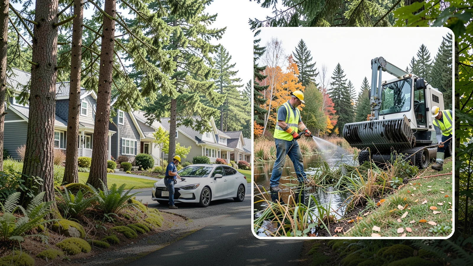 Aquatic Weed Control in Normandy Park, King County, WA - Permit-compliant control of invasive aquatic vegetation in municipal ponds, stormwater facilities, and shorelines.