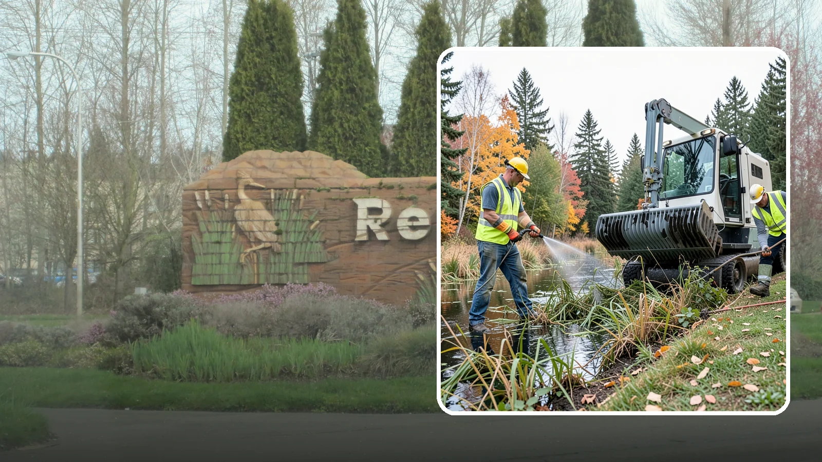 Aquatic Weed Control in Renton, King County, WA - Permit-compliant control of invasive aquatic vegetation in municipal ponds, stormwater facilities, and shorelines.