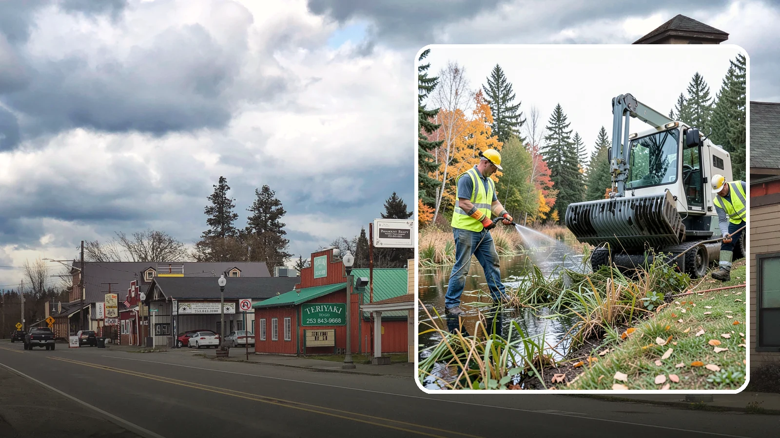 Aquatic Weed Control in Roy, Pierce County, WA - Permit-compliant control of invasive aquatic vegetation in municipal ponds, stormwater facilities, and shorelines.