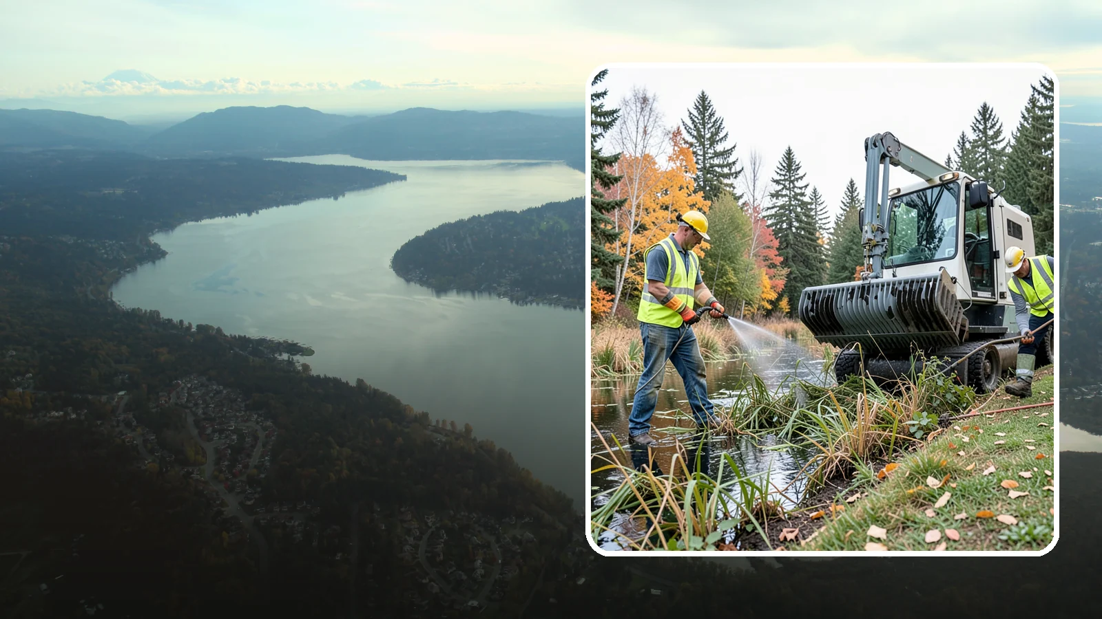 Aquatic Weed Control in Sammamish, King County, WA - Permit-compliant control of invasive aquatic vegetation in municipal ponds, stormwater facilities, and shorelines.