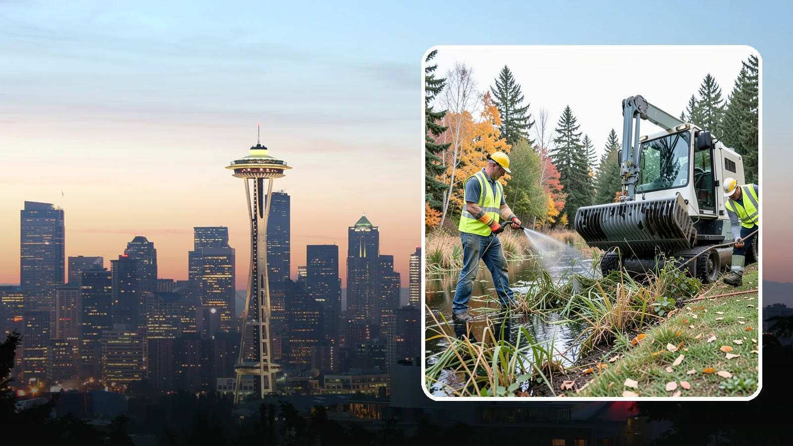 Aquatic Weed Control in Seattle, King County, WA - Permit-compliant control of invasive aquatic vegetation in municipal ponds, stormwater facilities, and shorelines.