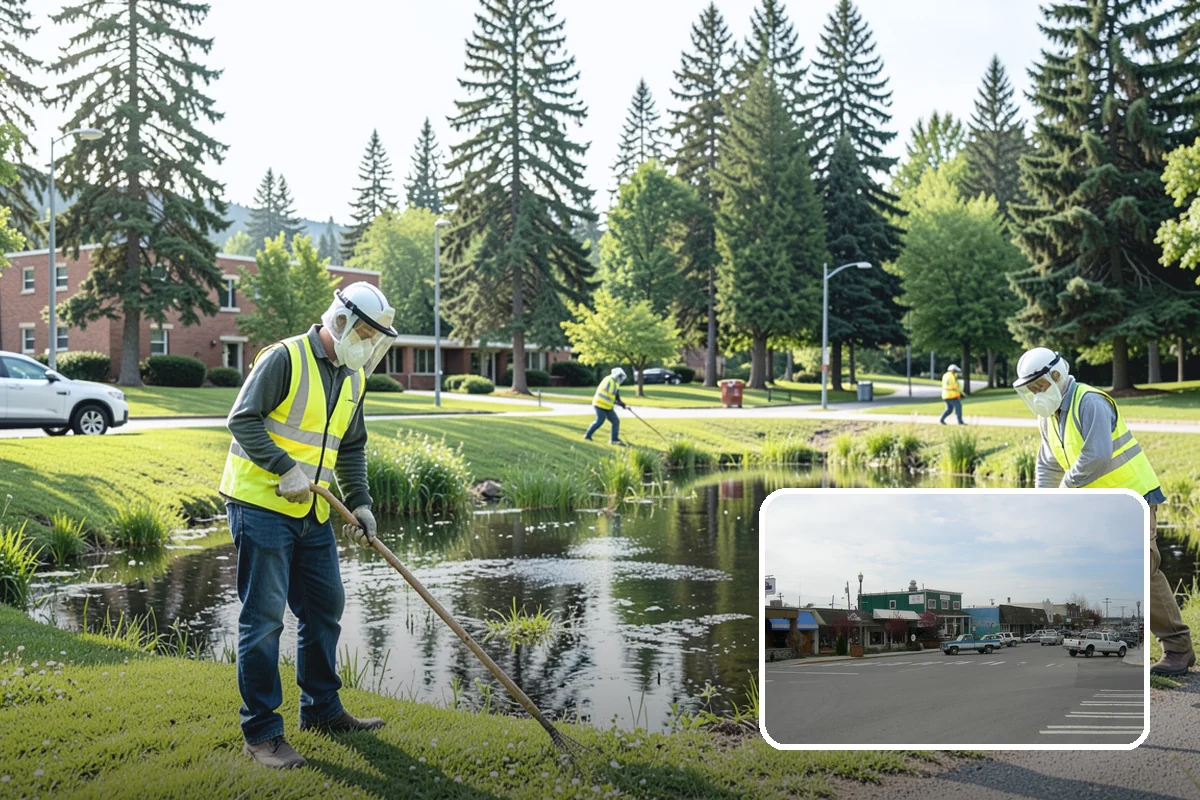 Aquatic Weed Control in Stanwood, Snohomish County, WA - Removes invasive aquatic plants that impair stormwater and recreation facilities